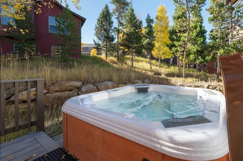 Sit under the starts in your *private* hot tub on our back deck!