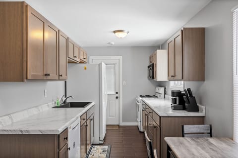 Kitchen View of Side Entrance