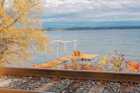 Relax on the dock and take in peaceful Seneca Lake views all day long.