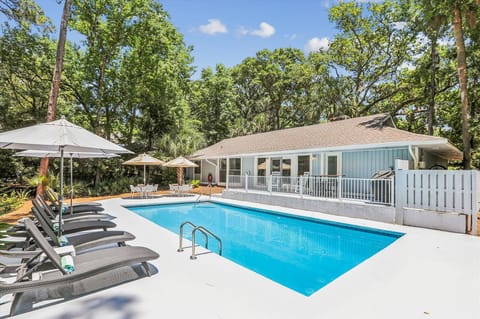 Private Pool with Chaise Lounges