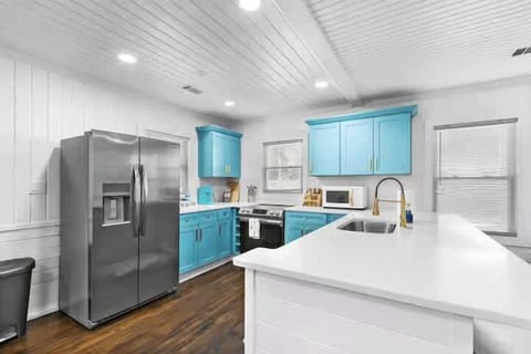 Fully Renovated and Equipped Kitchen. Marble tops and spacious cabinets to store all your family needs