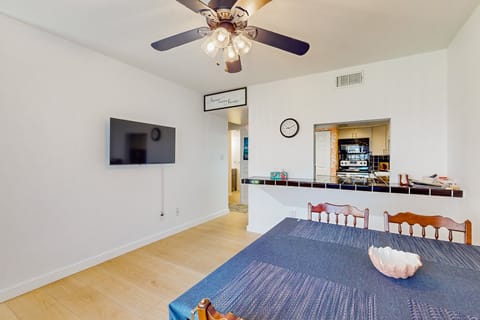 Dining table seats four