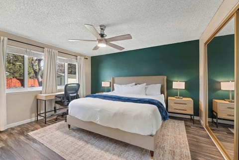 A comfortable retreat featuring soft linens and a peaceful atmosphere.