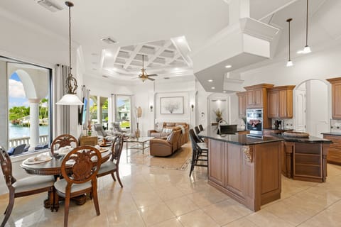 Kitchen, Living and Dining Area