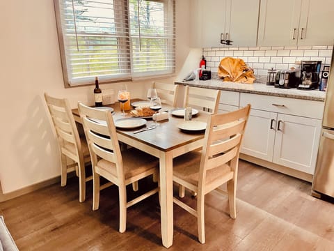 Dining room, coffee station.