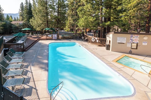 Soak up carefree afternoons beside a spacious, crystal-clear pool.