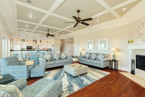 Abundant, comfortable seating in the open living area