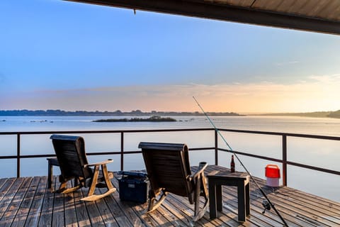 Upper Deck | Relaxing Spot to Fish or Take in the Expansive Water Views