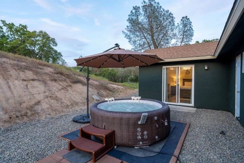 Relax and unwind from a long days of adventure in the Hot Tub! Fits 4 - 7 guests!
