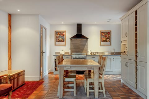 The cosy Apartment kitchen and living space with oven and built in freezer