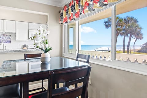 Extra table & chairs seats two