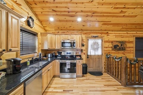 Kitchen and exit to front deck