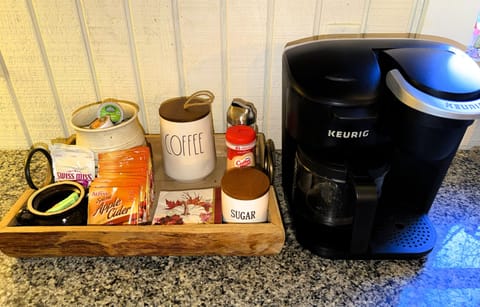 Make a pot or use a pod...this Keurig at our coffee bar does both.