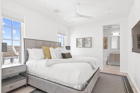Wake up refreshed in a sunlit suite with ensuite access.