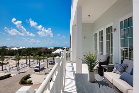 Savor morning coffee with sweeping coastal views and sunshine.