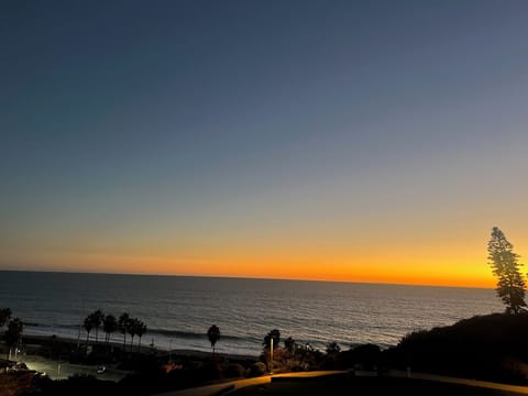 View from our deck at sunset.