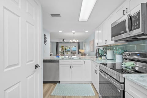 Brand new Everything in the kitchen.  Perfect for those quick meals at home.