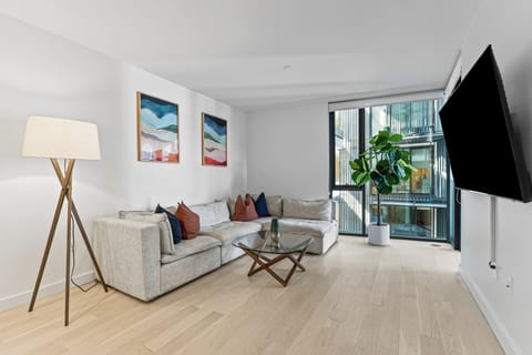 Bright, open-concept living. Relax after a day exploring Santa Monica.