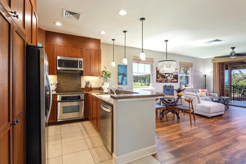Bright kitchen and living space that flows effortlessly