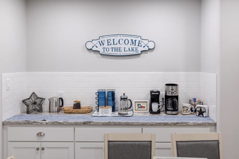 Enjoy the gourmet coffee, tea, and hot cocoa bar!