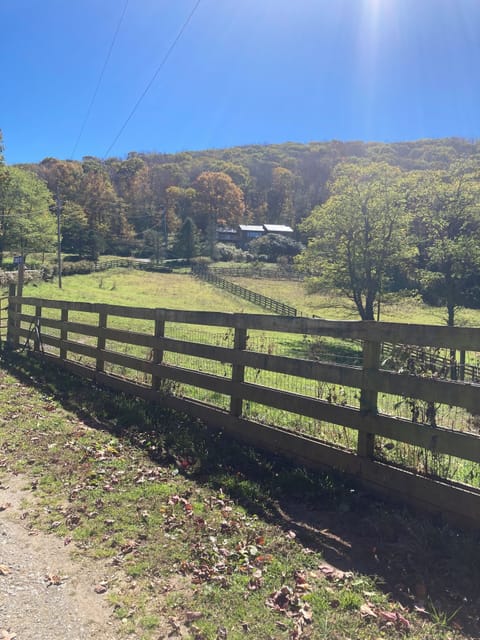 View of the LODGE from the Ranch entry gate