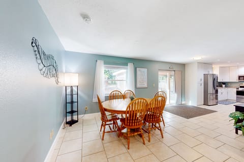 Gather around the dining table for shared meals with friends/family