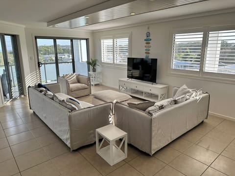 Living area overlooking the ocean