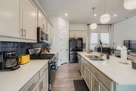 Fully stocked kitchen