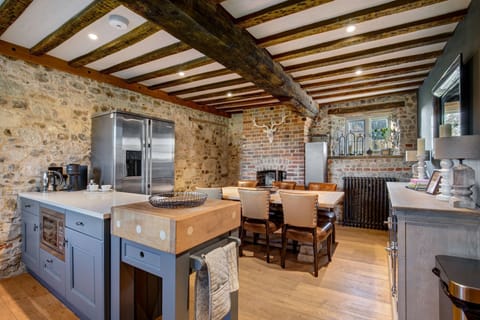 The dining kitchen at Reeves Cottage. Essex