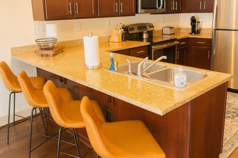 Bright, inviting kitchen—perfect for enjoying meals at home.