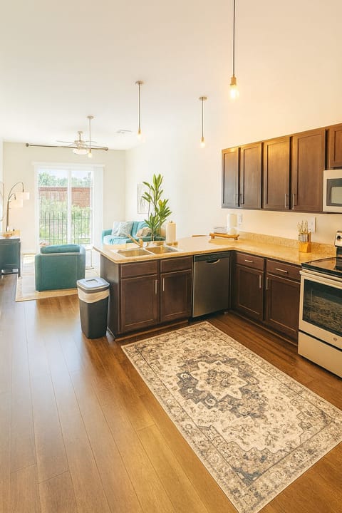 You'll enjoy cooking again in this stainless kitchen