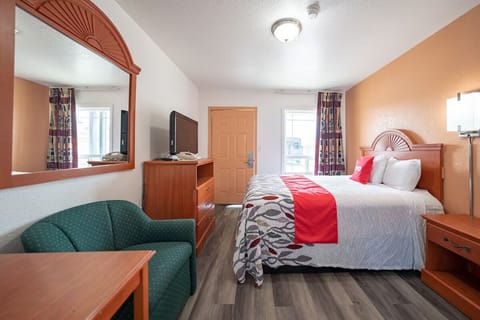 Settle in comfortably with roomy layout, seating, and soft bedding.