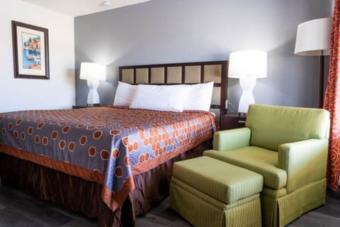 Stretch out and read peacefully in this calm sleeping space.