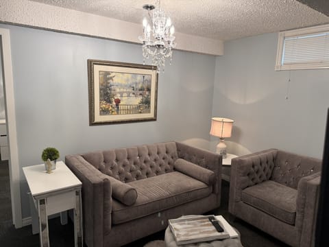 Cozy living room to settle in for a movie or good book
