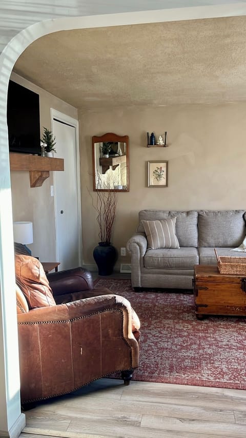 Living room with smart TV