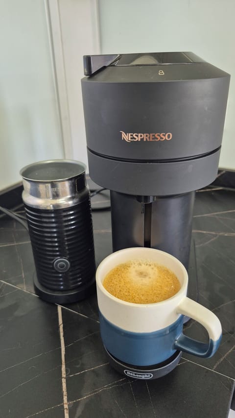 Nespresso coffee machine and milk frother