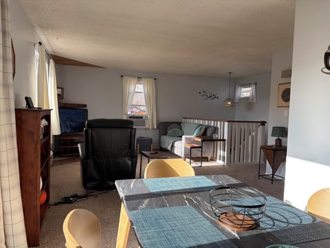 Living Room - Swivel Recliner, Couch, 4k TV