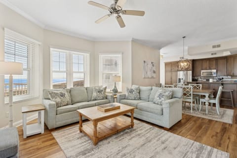 Open, bright, and made for relaxing with friends and family.