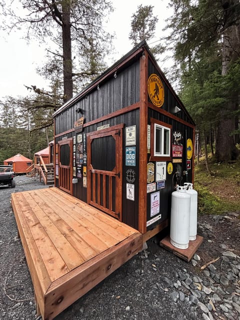 Our shower house is shared between our guests and has on demand hot water heater