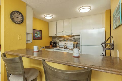 Casual dining at the kitchen’s two-seat bar