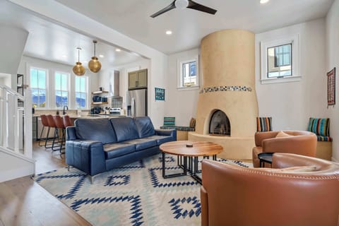This vibrant South Main retreat showcases Hacienda Mosaic's colorful architecture, adobe-style details, and modern finishes. Steps from the Arkansas River, shops, and dining, it offers a bright, welcoming base for your Buena Vista adventures