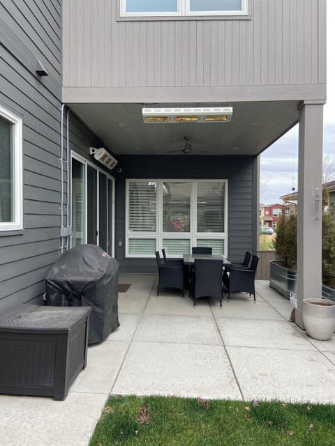 Installed heaters over patio for colder nights!