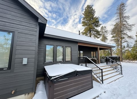Deck & private hot tub
