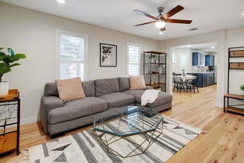 Lounge on this super comfortable sofa with an open concept environment.