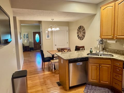 Clean, functional kitchen perfect for quick bites or full meals.