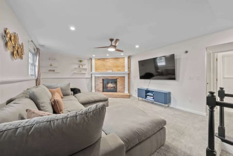 Curl up in the inviting living room & stream your favorites on the smart TV​