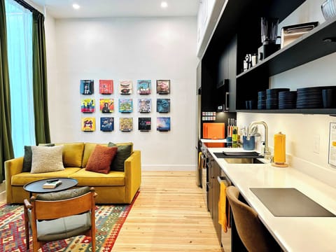Enjoy your light filled loft space, furnished with your comfort and enjoyment as the highest priority.