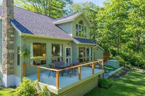 The back deck makes entertaining fun and easy.