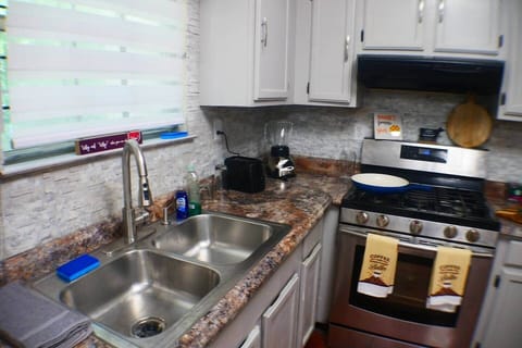 stainless steel sink for easy cleanup