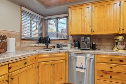 Fully stocked with reliable appliances and utensils.